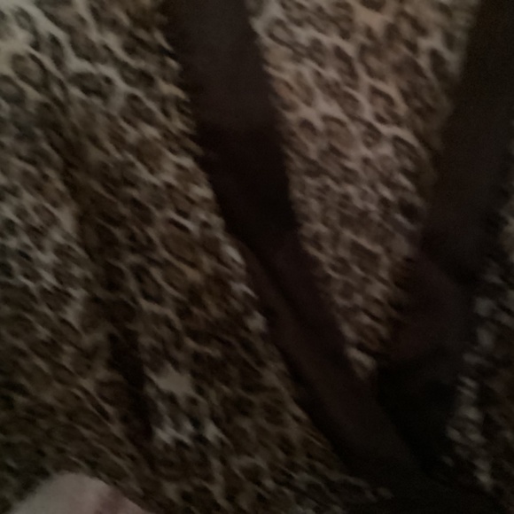 Kiwi Leopard print sari top tie back size M - Picture 6 of 8